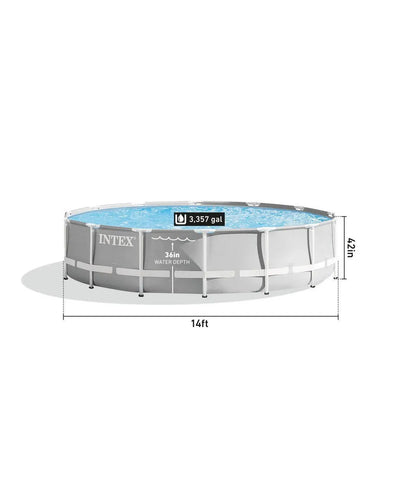Prism Frame™ 14′ x 42″ Above Ground Pool Set